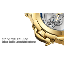 SWISH - luxurious automatic watch - tourbillon - skeleton design - luminousWatches