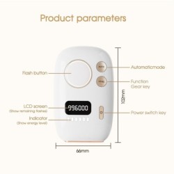 Laser hair removal - IPL epilator - 6-level - USB - 996.000 flashes - APP controlHair removal