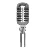 Vintage style microphone - dynamic vocal - with standMicrophones