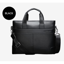 Elegant shoulder business bag - leatherBags