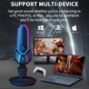 RGB gaming condenser microphone - cardioid - with stand - USBMicrophones