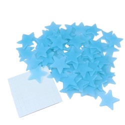 Glow-in-the-dark stars - wall / ceiling stickers - 3cm - 50 piecesDecoration