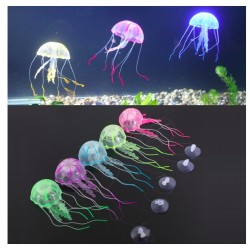 Silicone jellyfish - aquarium decorationDecorations
