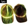 Baseball cap - fiber optic - 7 colors LED - USB - blackHats & Caps