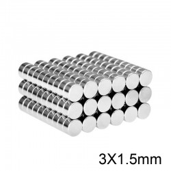 N52 - neodymium magnet - strong disc - 3 * 1.5mm - 20 piecesN52