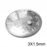 N52 - neodymium magnet - strong disc - 3 * 1.5mm - 20 piecesN52
