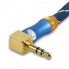 35mm jack AUX audio cable - male to male - 90 degree - right angleCables