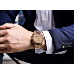 BENYAR - elegant Quartz watch - chronograph - waterproof - stainless steel - goldWatches