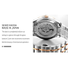 CADISEN - mechanical automatic watch - waterproof - stainless steel - goldWatches