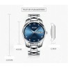 HAIQIN - mechanical automatic watch - stainless steel - gold / whiteWatches