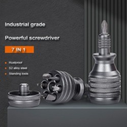 7 in 1 - mini titanium screwdriver - magnetic - S2 alloy steel drill bitScrewdrivers