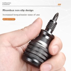 7 in 1 - mini titanium screwdriver - magnetic - S2 alloy steel drill bitScrewdrivers