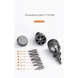 7 in 1 - mini titanium screwdriver - magnetic - S2 alloy steel drill bitScrewdrivers