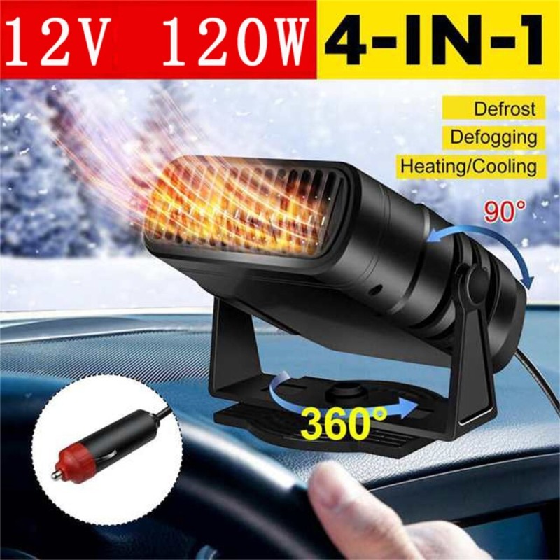 4 in 1 car heater - cooling / heating fan - dryer / demister / defroster - 120WInterior accessories