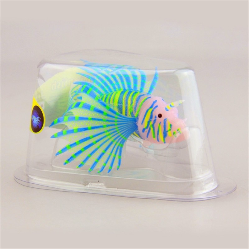 Silicone luminous lionfish - glow in dark - aquarium decorationDecorations