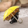 Cat with an umbrella - enamel broochBrooches