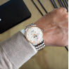 LOBINNI - luxury Quartz watch - moon phase - waterproof - stainless steel - gold / whiteWatches