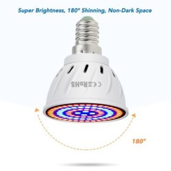 LED bulb - plant grow light - full spectrum - hydroponic - E27 - E14 - GU10 - MR16 - B22 - 220VGrow Lights