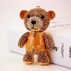 Crystal / diamond bear - keychainKeyrings