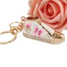Mini crystal flowery shoe - keychainKeyrings