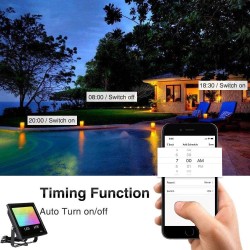 60W - Bluetooth - RGB - LED floodlight - outdoor reflector with musicFloodlights
