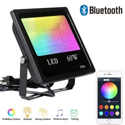 60W - Bluetooth - RGB - LED floodlight - outdoor reflector with musicFloodlights