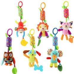 Baby's rattle - hanging plush toyBaby