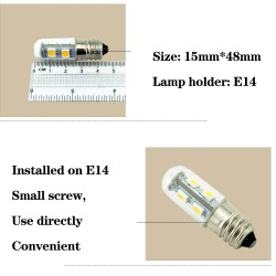 Fridge bulb - E14 - 1.5W - 110V/220V - LED SMD 5050E14