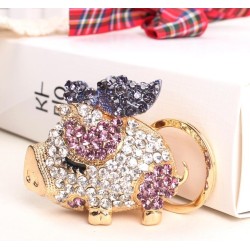 Crystal pig - keychainKeyrings