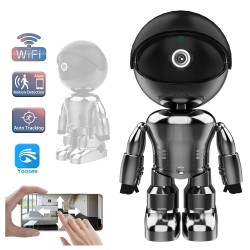 WiFi security camera - two-way audio - 1080P - 4MP - PTZ Wifi - IP - black robotSecurity cameras