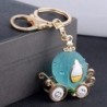Crystal pumpkin carriage - keychainKeyrings