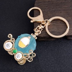 Crystal pumpkin carriage - keychainKeyrings