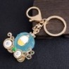 Crystal pumpkin carriage - keychainKeyrings