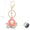 Crystal pumpkin carriage - keychainKeyrings