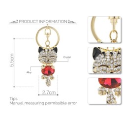 Crystal cat keychainKeyrings