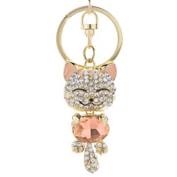Crystal cat keychainKeyrings