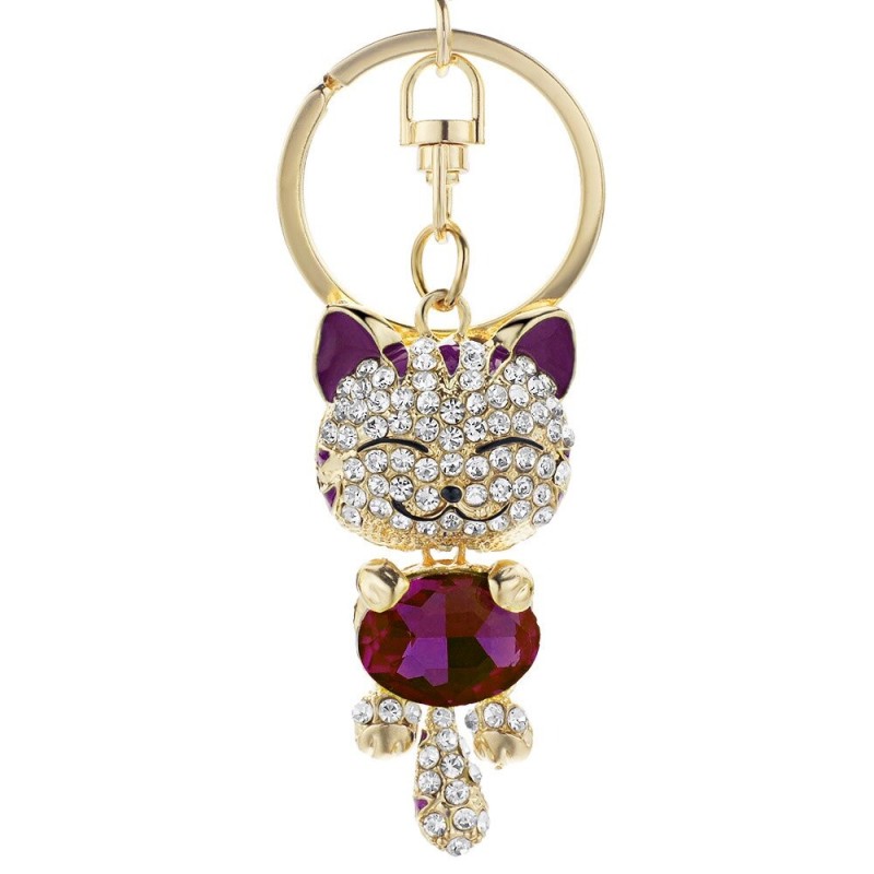 Crystal cat keychainKeyrings