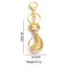 Crystal long-tail cat - keychainKeyrings