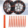 Car winter tire anti-skid chains - nylon - 10 piecesWheel parts