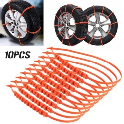 Car winter tire anti-skid chains - nylon - 10 piecesWheel parts