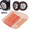 Car winter tire anti-skid chains - nylon - 10 piecesWheel parts