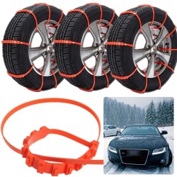 Car winter tire anti-skid chains - nylon - 10 piecesWheel parts