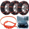 Car winter tire anti-skid chains - nylon - 10 piecesWheel parts