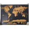 Personalized World Map - mini poster - wall sticker - scratch-coatedWall stickers