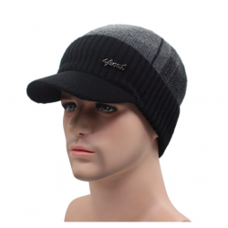 Men's winter wool hat with visorHats & Caps