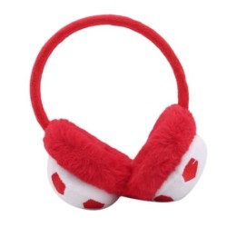 Warm plush earmuffs - football printHats & caps