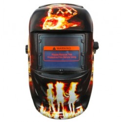 Auto-darkening welding helmet - hellfire / skullHelmets
