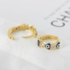 Small round earrings - lucky devil eyes / crystalsEarrings