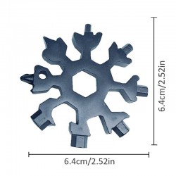 18 in 1 multi-tool - stainless steel bottle opener / screwdriver - snowflakeBar supply