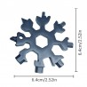 18 in 1 multi-tool - stainless steel bottle opener / screwdriver - snowflakeBar supply